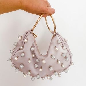 Kate Spade ♠️ Collins Pearl Pave Clutch